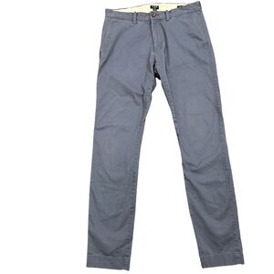 J Crew FLEX men’s chino pants size 30W, 32L. Bluish smoke color